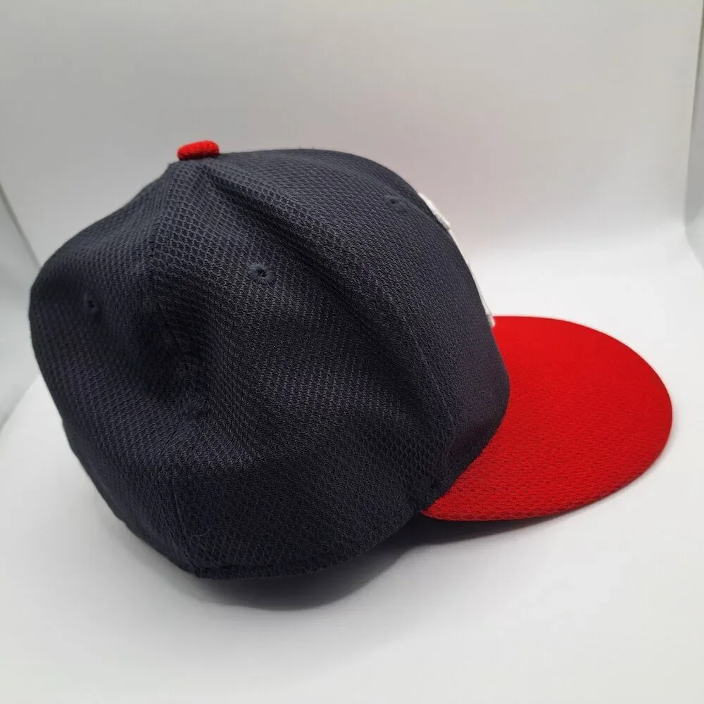 Boston Red Sox Hat Mens Navy Red 6 5/8 Fitted 59Fifty Cap New Era MLB Baseball